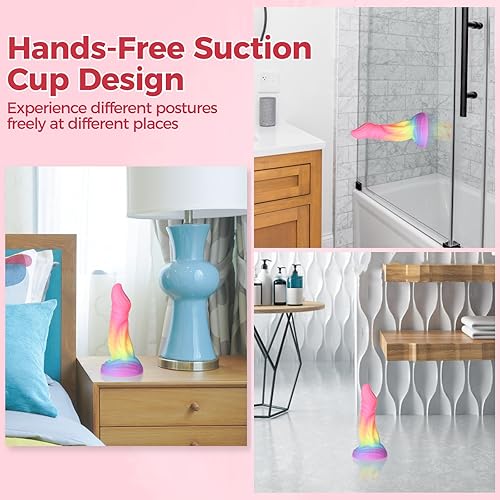 Miniatura 4 de Consolador de dragón juguetes sexuales, consolador monstruo con púas para vaginal y anal, consoladores de fantasía de mano, extraño tapón de