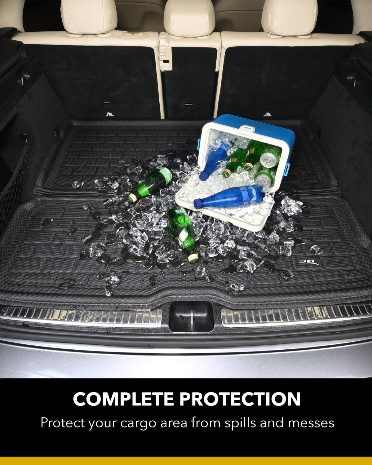 3D MAXpider Custom Fit Kagu Cargo Liner (Black) Compatible with Chevrolet Blazer EV 2024-2025 / Honda Prologue 2024-2025 - Cargo Liner