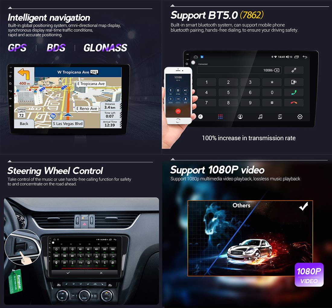 Amazon.co.jp: Audi TT MK2 8J 2006-2012用のAndroid 9.1カーラジオ