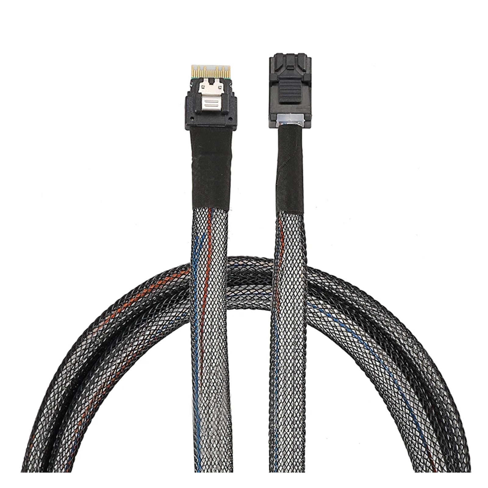 CableDeconn - Cavo PCI-E 4.0 Ultraport Slimline MI NI SAS38P 8654 4i a SFF-8643 MI NI HD, 1 m