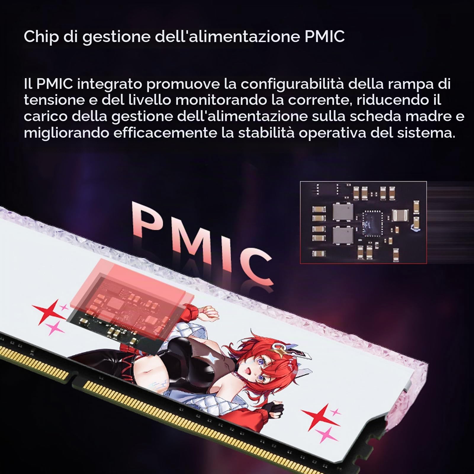RGB DDR5 32GB Kit 2x16GB 6400MHz PC5-51200U CL32-39-39-80 Modulo di Memoria Desktop Ram con XMP3.0, Supporto EXPO (stile 1)
