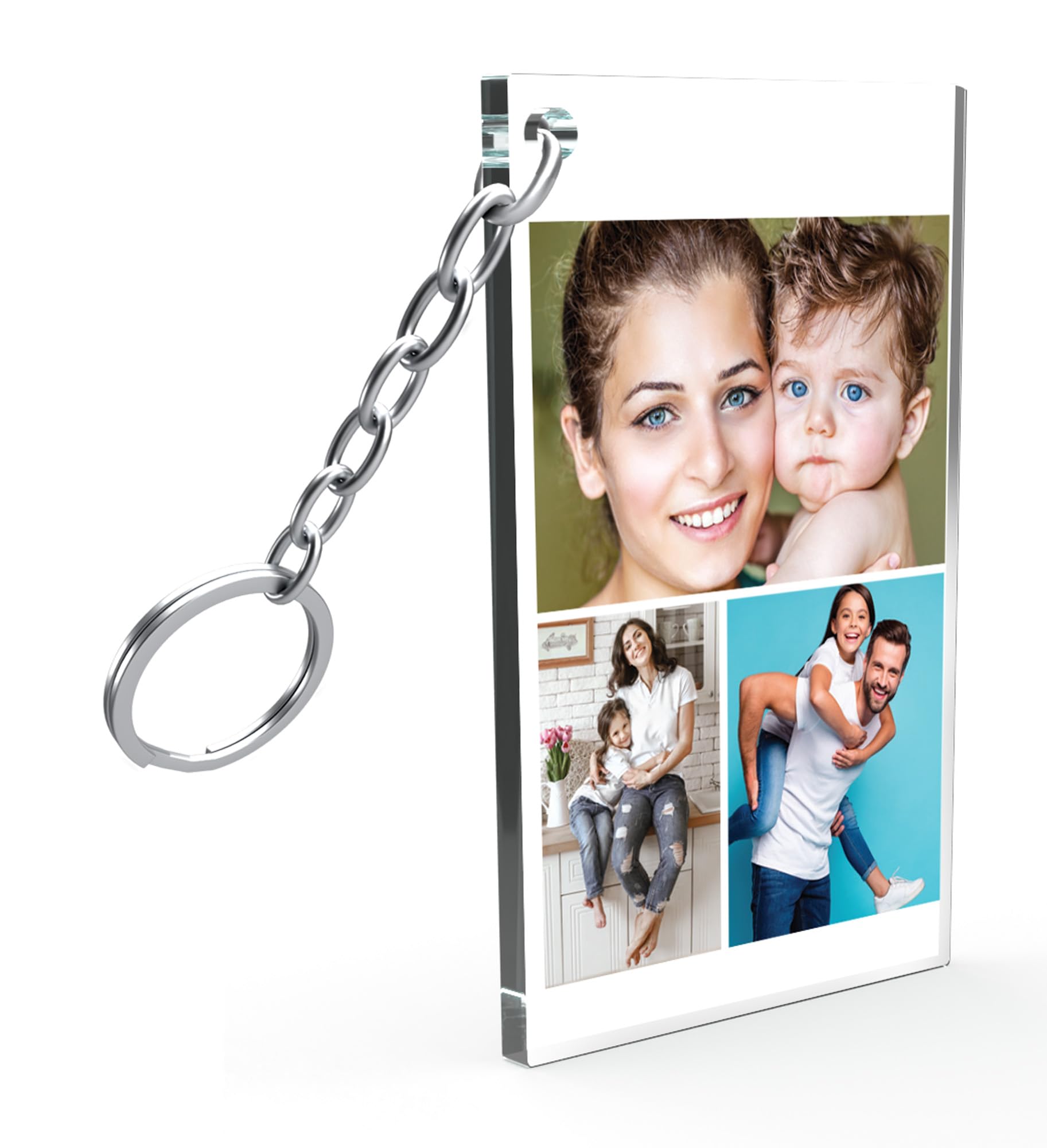 Star Online Personalised Keyring Custom Photo Printed Keyrings Acrylic Keepsake Gifts For Women, Men Birthday Presents (Image 3)