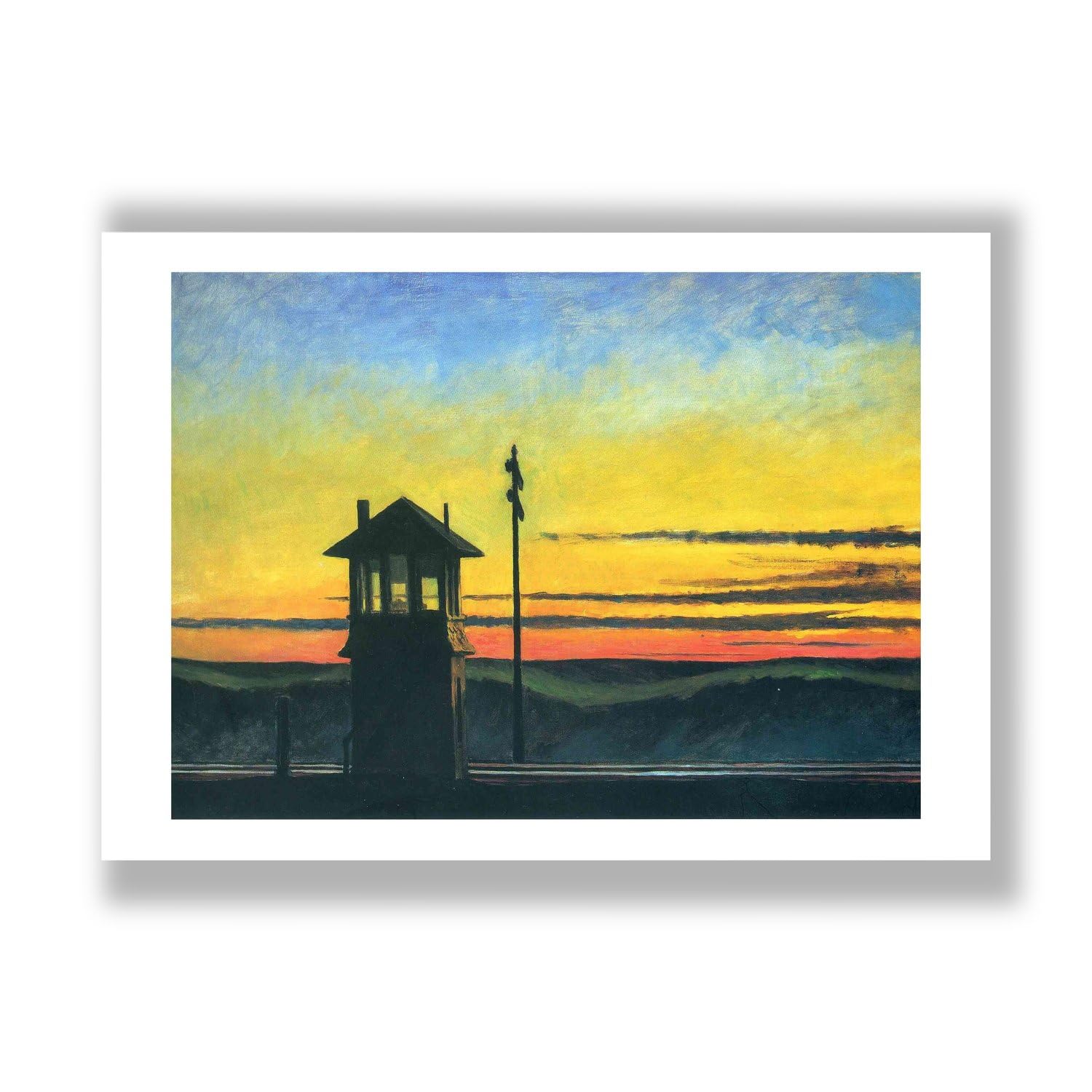 Poster Edward Hopper Railroad Sunset déco murale XL salon moderne - 7