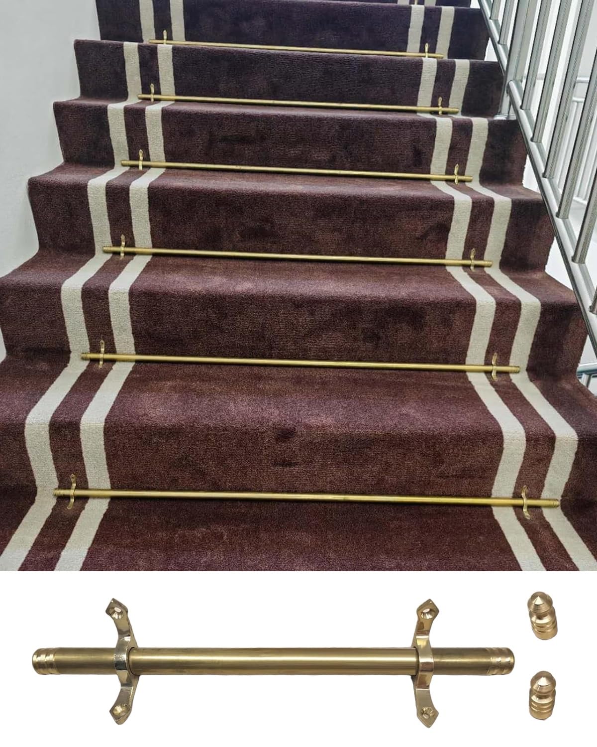 Tringles d'escalier pour tapis de passage lors d'un événement ou réception