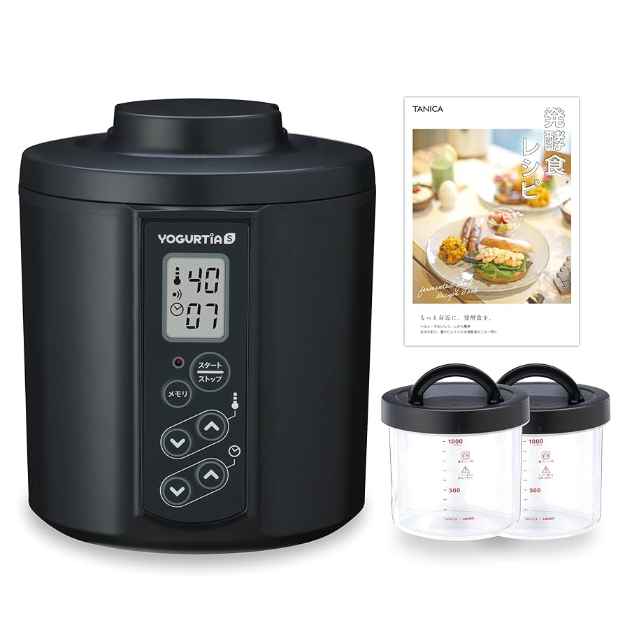 【美品】ヨーグルティアS TANICA ヨーグルトメーカー ガラス容器2個付き Amazon | 【公式最新モデル・国産・ガラス容器】TANICA