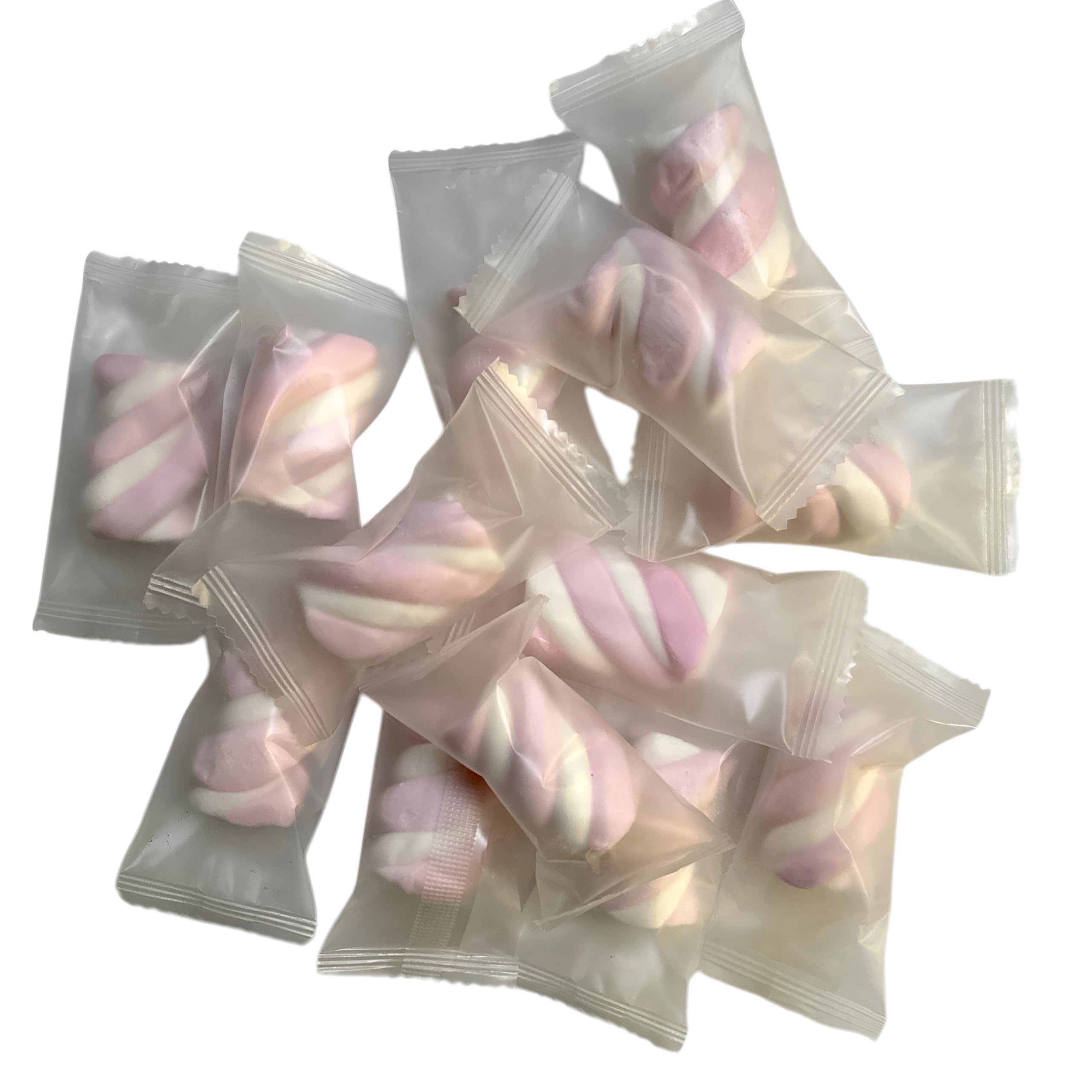 CAPTAIN PLAY Nubes Rosas a Granel – 1.250 piezas individualmente envueltas, 5 kg – Golosinas Cumpleaños, Halloween & Grandes Cantidades