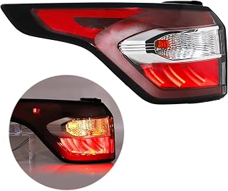Rear Tail Light Fit For 2017 2018 2019 17 18 19 Ford Escape Kuga Brake Lamp Left Side (Black Trim - L)
