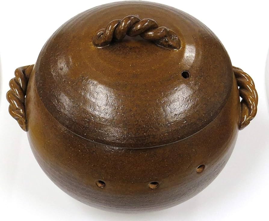 Amazon.co.jp: 14-07763 萬古焼 窯変石焼つぼ(大)石付 0677948 Amazon.co.jp: 14-07763 萬古焼 窯変石焼つぼ(大)石付 0677948