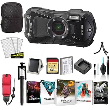 RICOH WG-80 デジタルカメラ ブラック Amazon.com : Ricoh WG-80 Black Waterproof Digital Camera