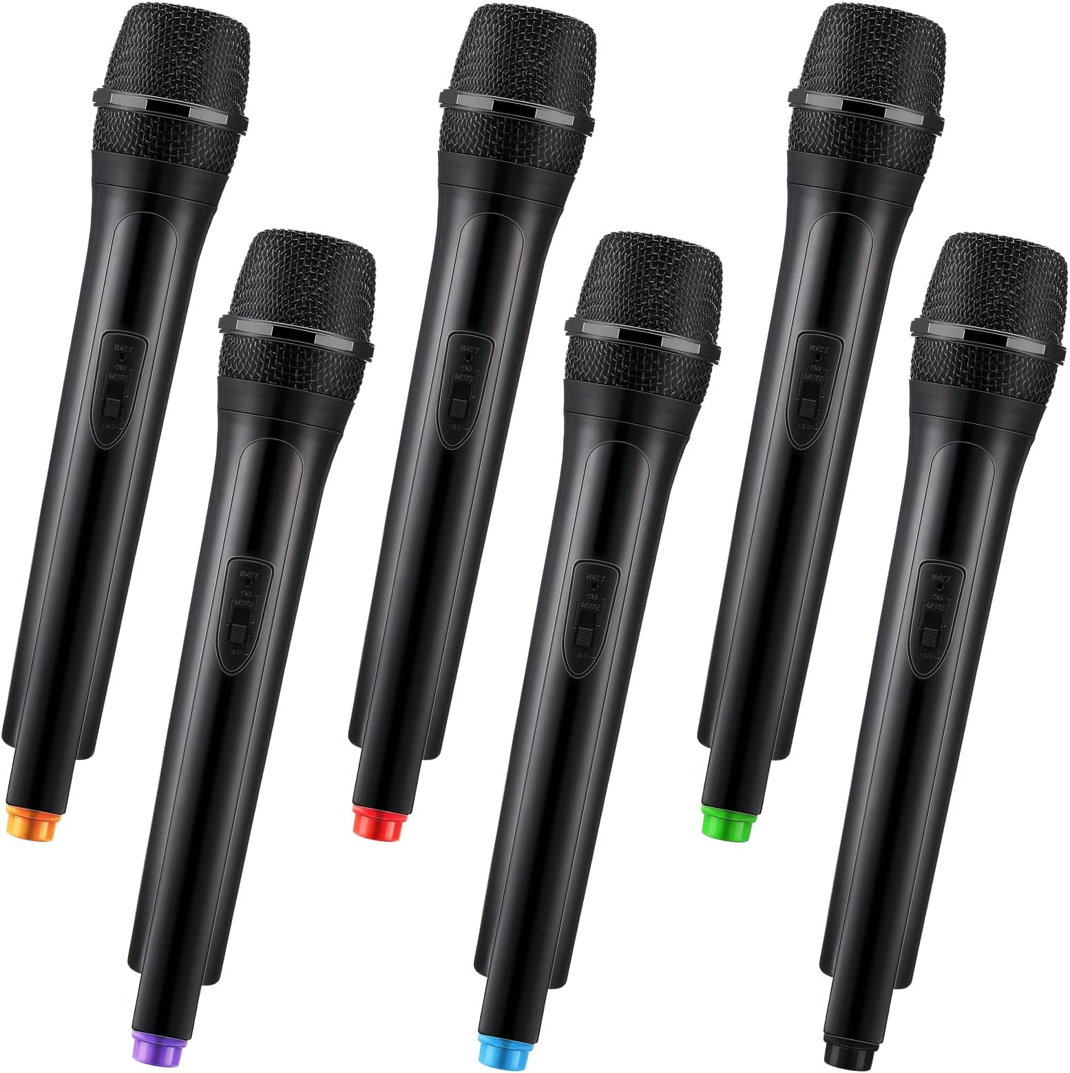 Threan 2 Pcs Fake Microphone Prop Mic Bling Rhinestones