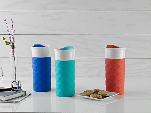 Vista 19 de Termo de viaje Ogden de Ello, de cerámica sin BPA, con tapa, 16 oz Violeta intenso