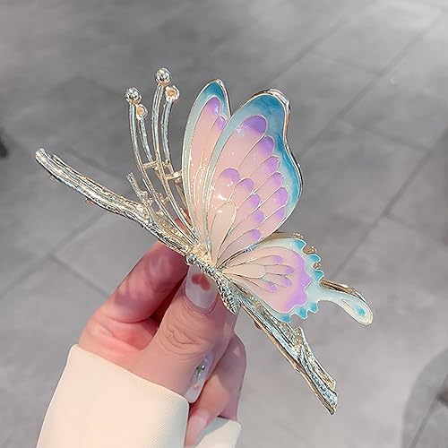 Miniatura 4 de Pinzas de plátano para cabello largo y grueso, clip de pelo de estilo antiguo, clip para tocado, clip circular para el cabello para mujeres, sin