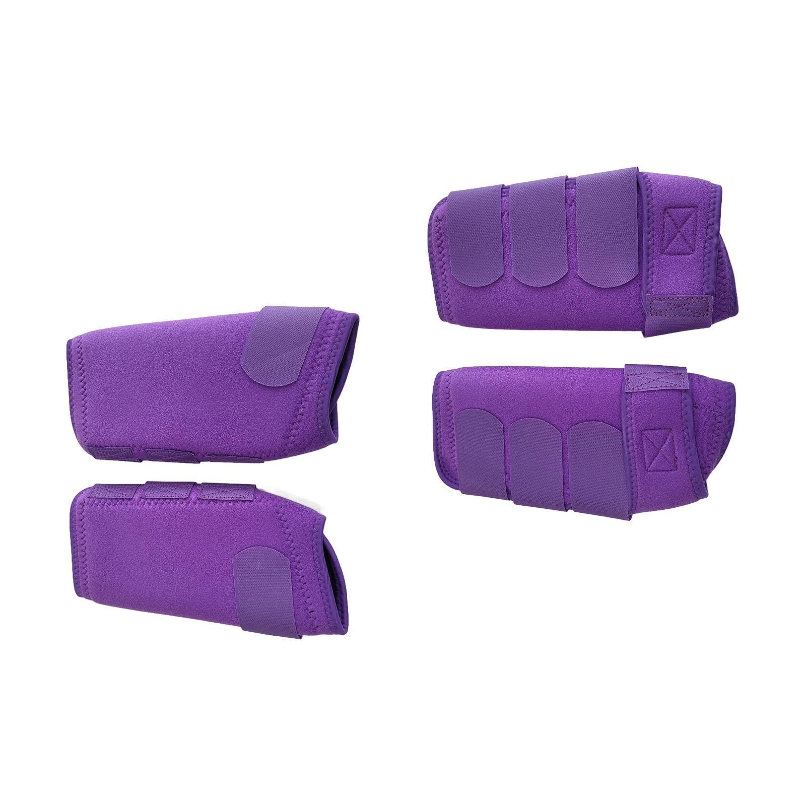 Colcolo Botas de Caballo Protectoras para piernas, Equipo Ecuestre, protección para Montar, envolturas para piernas de Entrenamiento Reutilizables, 4 Piezas