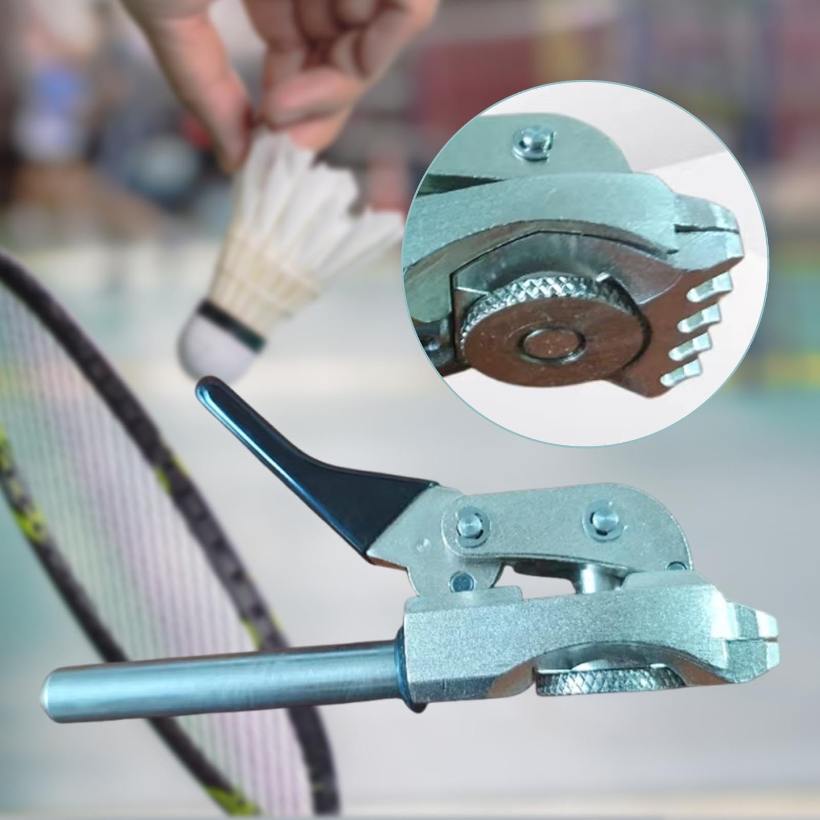 Supporto per Corda per Attrezzi Antiscivolo Portatile per Volano da Badminton