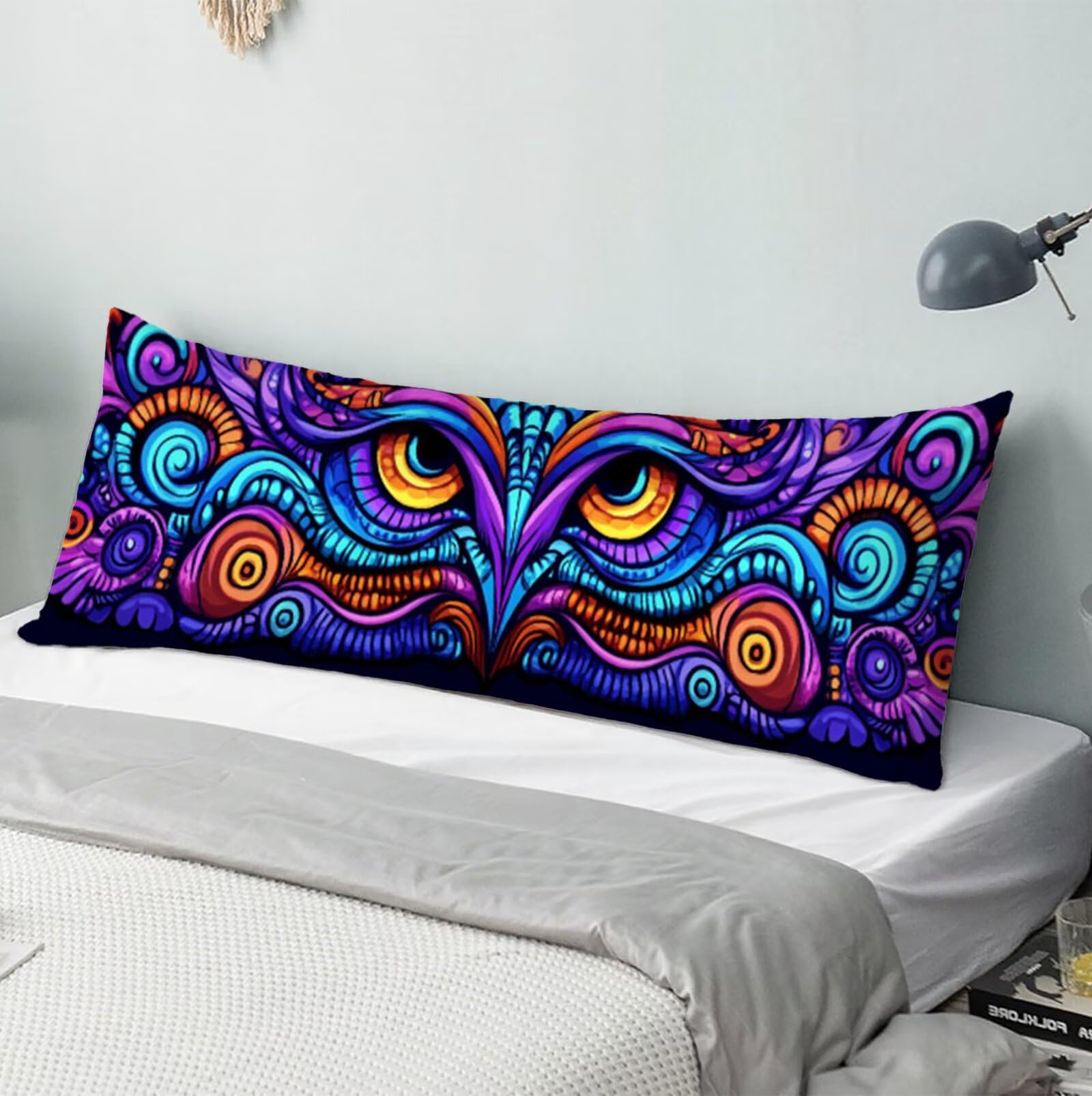 Poszewka na poduszkę 180 cm Sen Poszewka na poduszkę 60 x 180 cm, Mandala Poszewki na poduszki Miękkie Pościel Poprawiają jakość snu, z niewidocznym zamkiem błyskawicznym, Wystrój domu na sofę R-3080