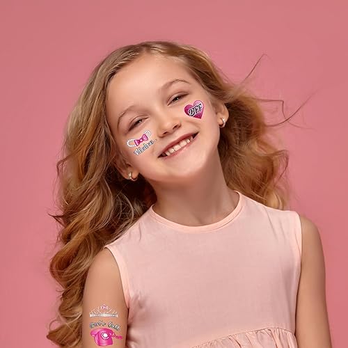Miniatura 8 de 90 tatuajes temporales para niños + 1 juego de maquillaje para niños, recuerdos de fiesta, bonitas decoraciones, kit de calcomanías impermeables y