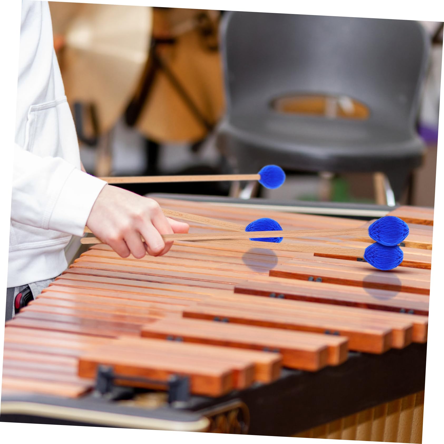 Sosoport 6 Pezzi Bacchette per Batteria Legno Bacchette per Percussioni Mallets per Timpani e Grandi Accessori Musicali per Musicisti e Praticanti