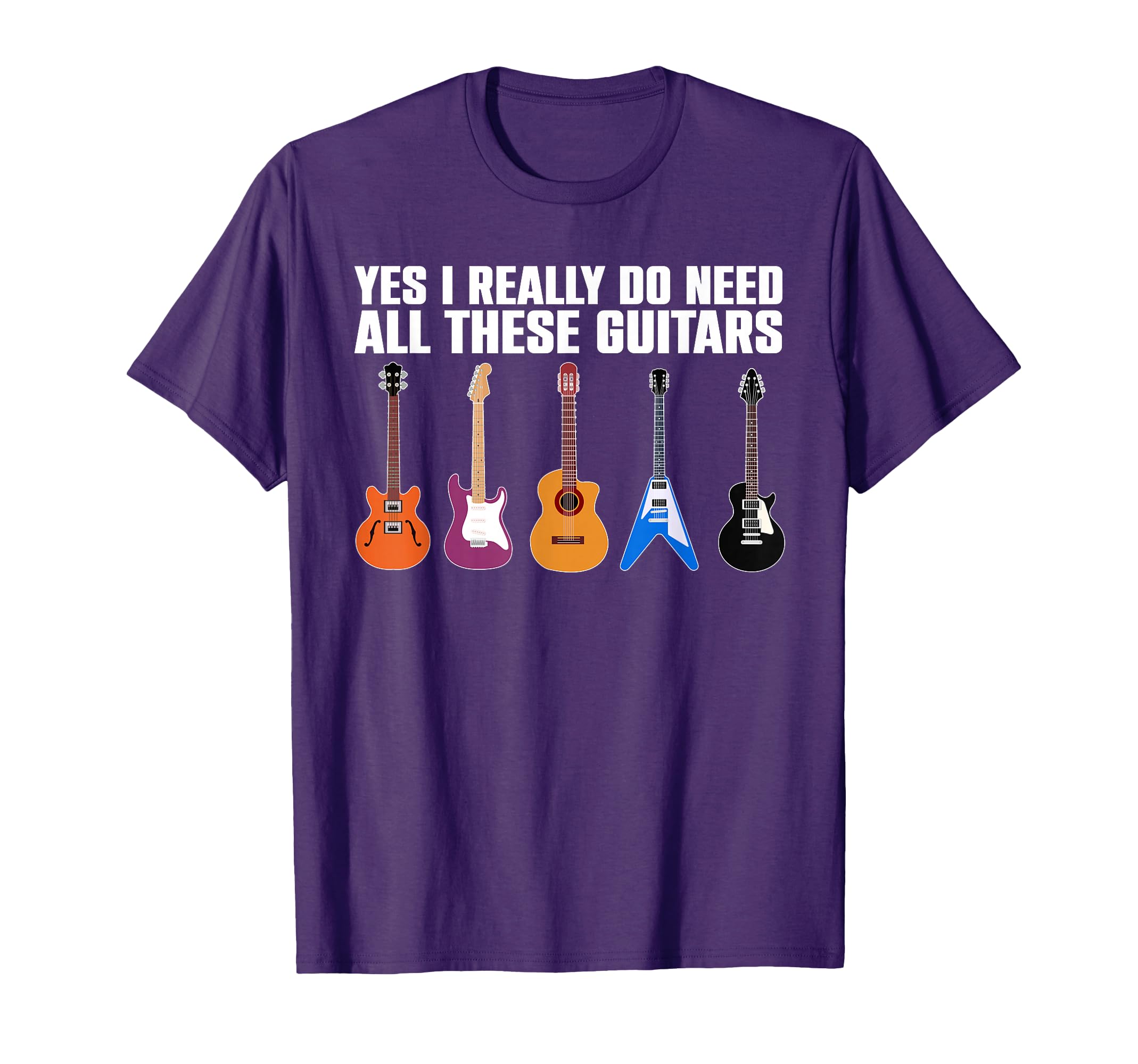 Funny Guitar Design For Men Women Guitarist Guitar Lovers T-Shirt