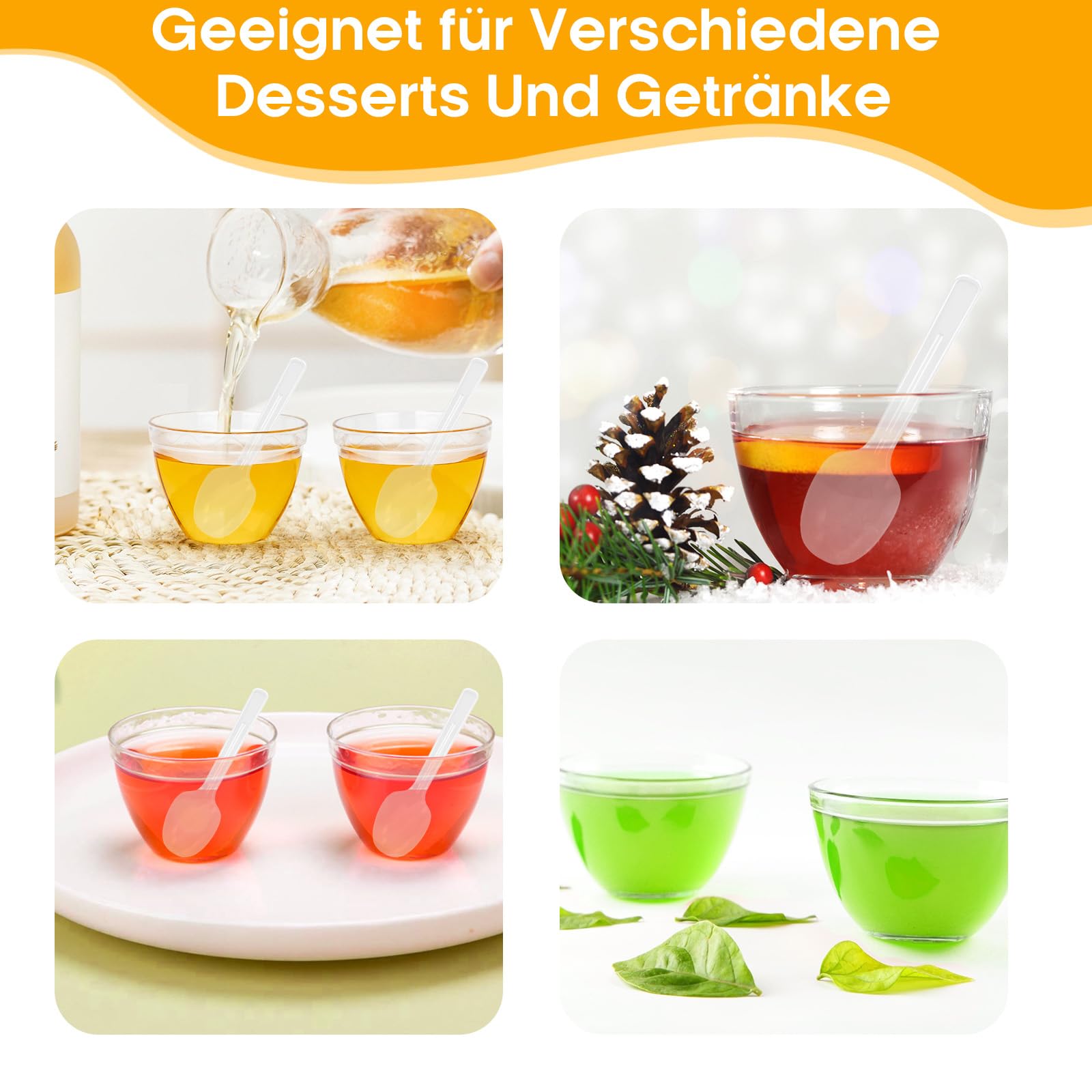 100 Coppette Dessert Trasparenti 60ml Con Cucchiai – Vasetti Per Cheesecake, Mousse E Gelato - 2