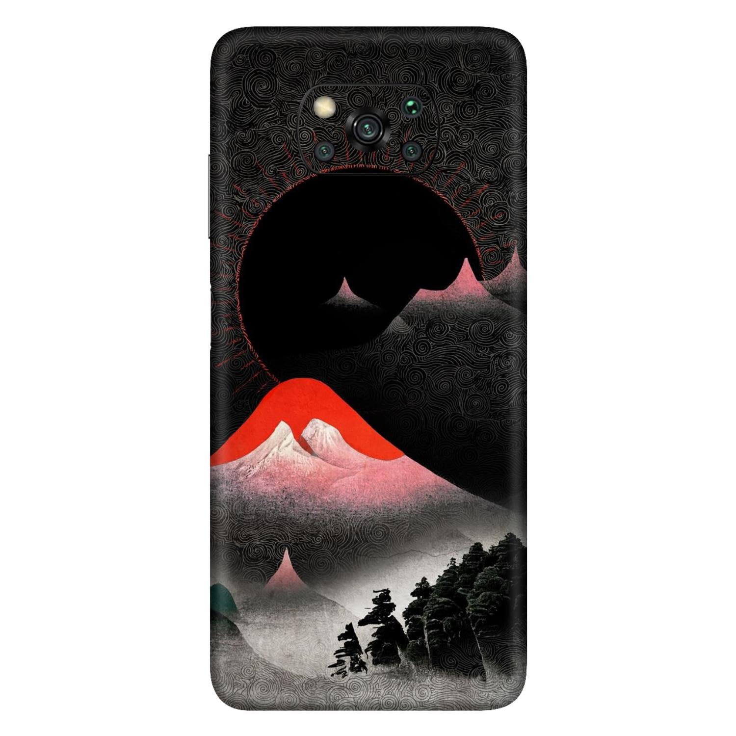 SKINADDA Skin Sticker for Mobile Compatible with Poco X3 (Not Back Cover) Scratchless, Back & Camera Protector,Poco X3-J-41