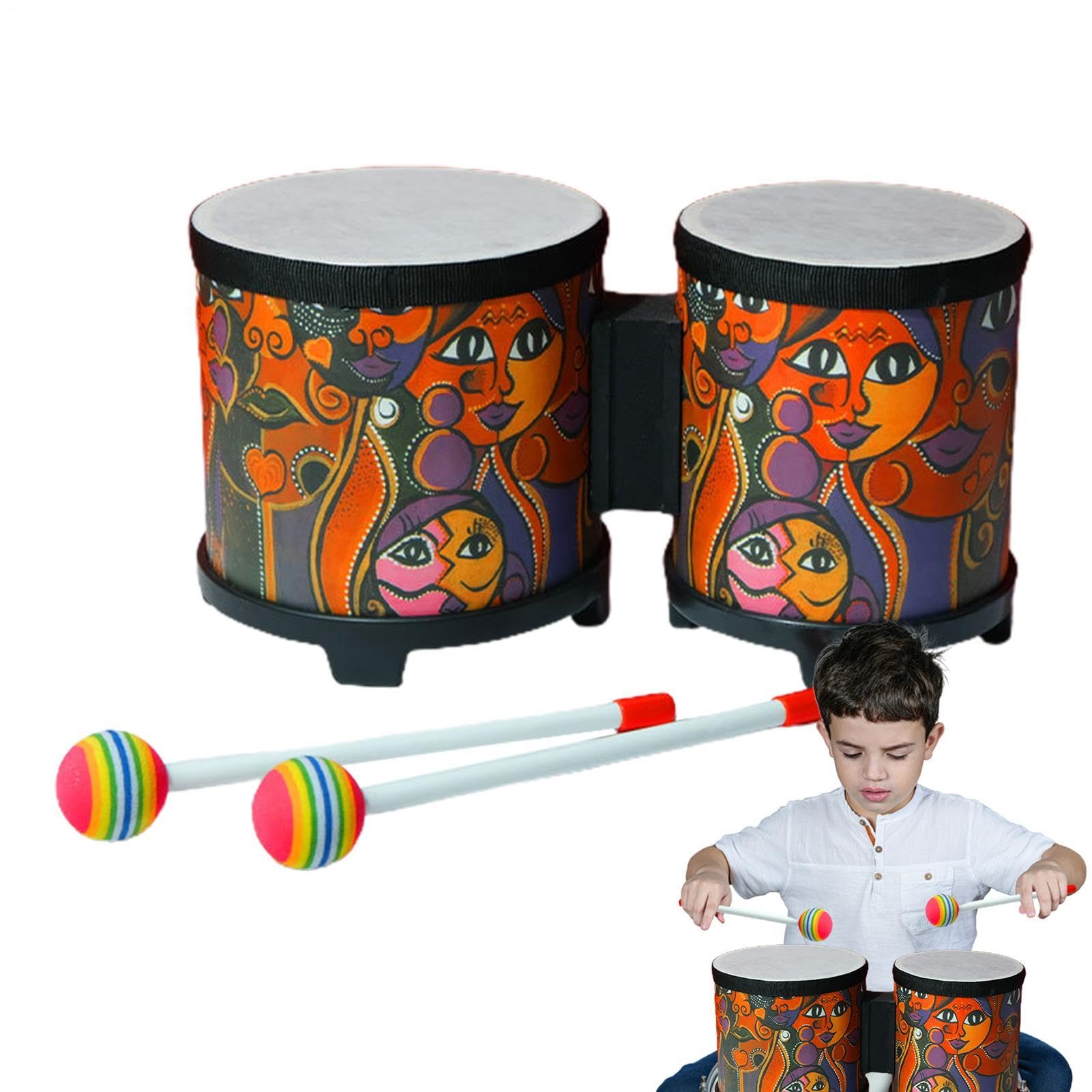 Tambor de bongo para adultos, instrumento de percusión