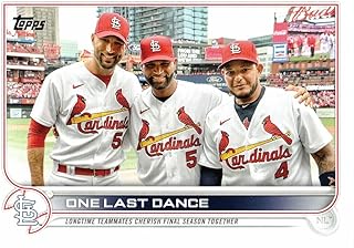 2022 Topps Update One Last Dance #US168 St. Louis Cardinals Baseball Card - Adam Wainwright Albert Pujols Yadier Molina