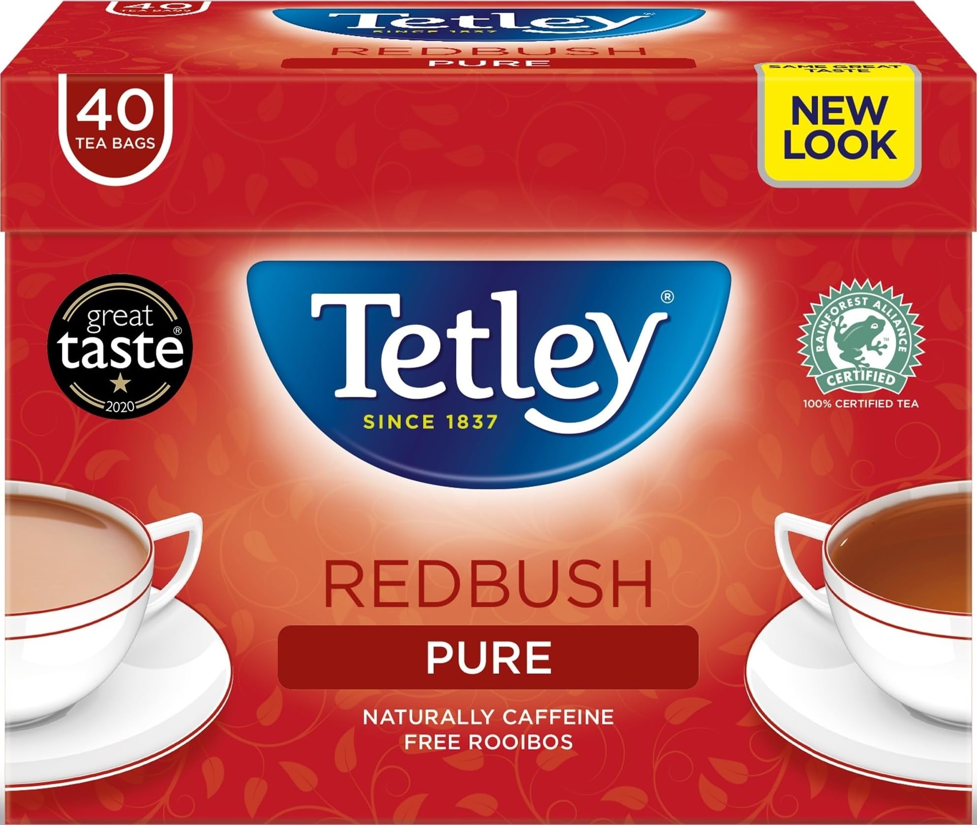 Tetley Redbush Tea Bags X40 ( Pack Of 6 )