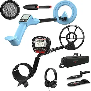 DR.ÖTEK Metal Detector Kit MTXR, Kids Metal Detector MT9MINI Blue