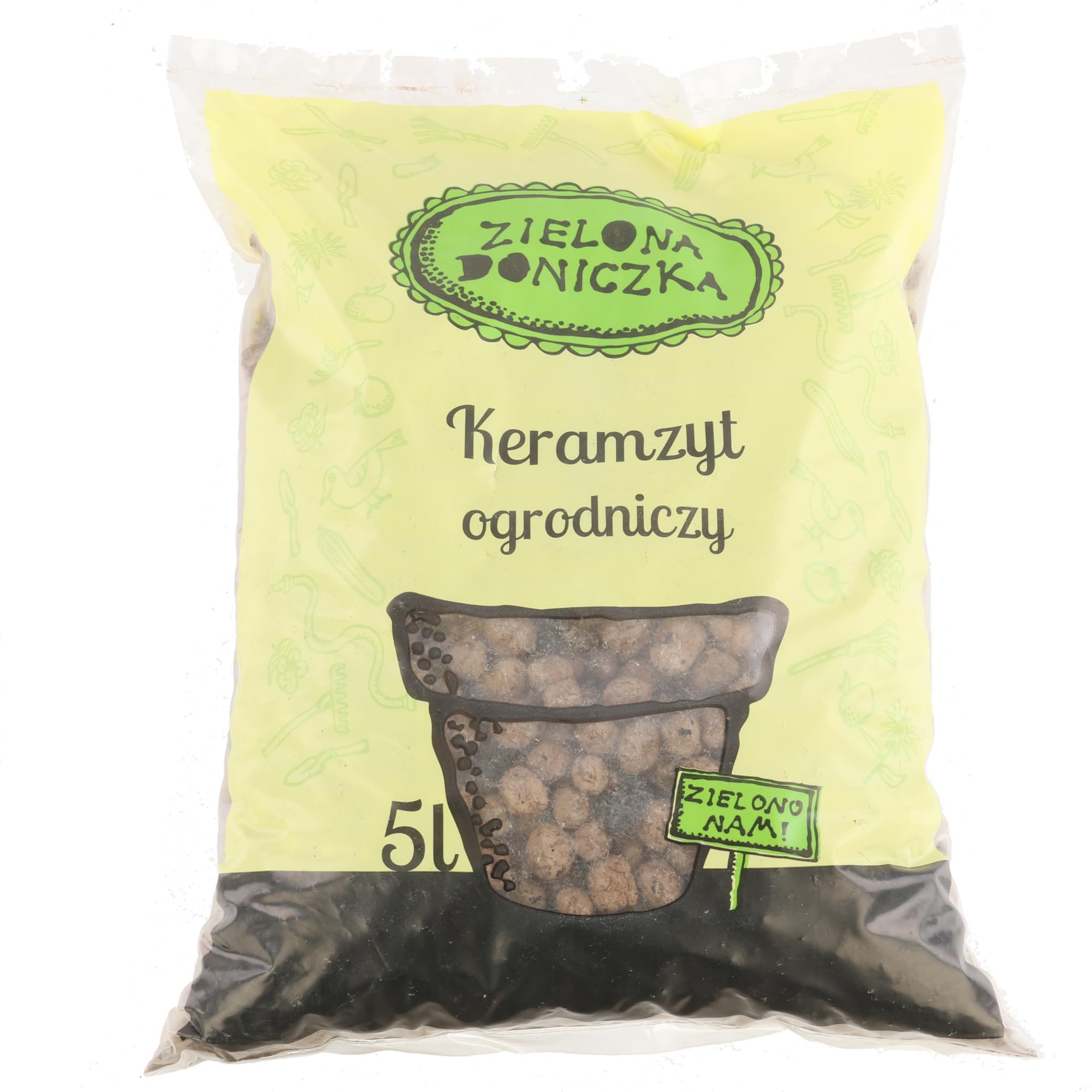 botle Keramzyt do ogrodu i drenażu 10-20 mm 5 l granulat do roślin, substrat kulturowy, granulat gliniany