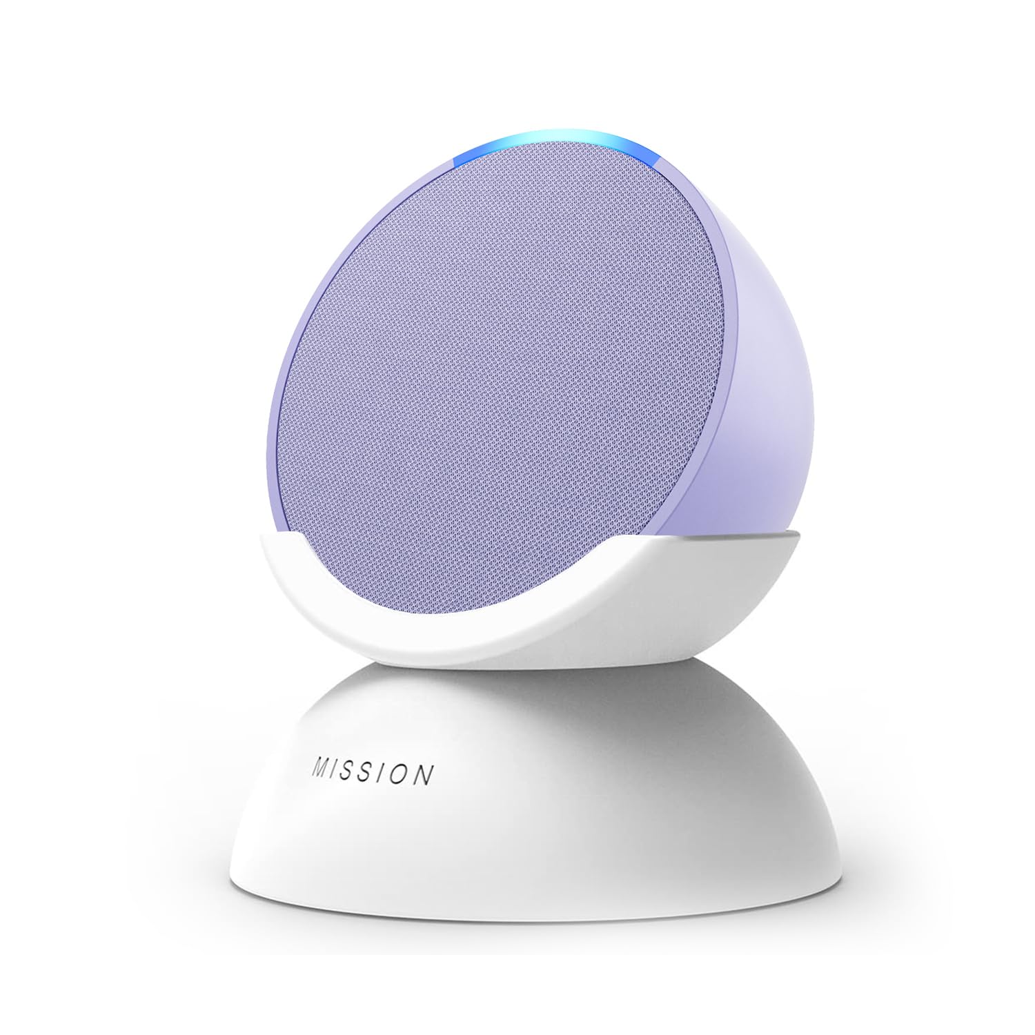 Amazon Echo Pop | Full sound compact Wi-Fi and Bluetooth smart speaker with Alexa, Lavender Bloom + Made for Amazon Battery Base for Echo Pop, Glacier White