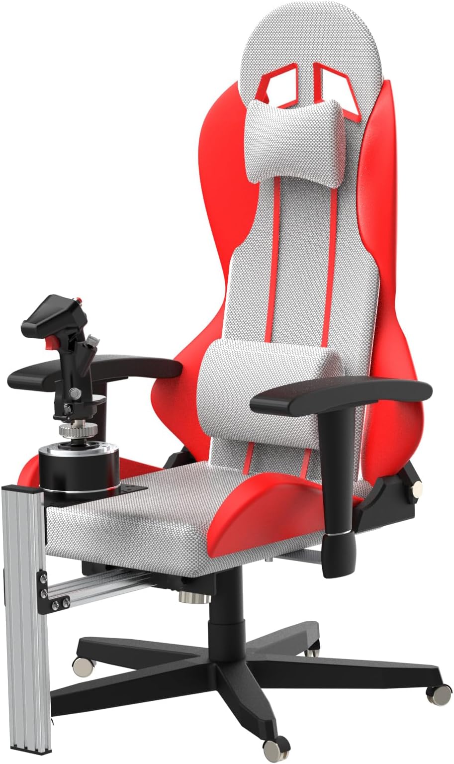 EG STARTS Flight Sim Chair Mounts Center Joystick Chair Mount For T-Flight Hotas 4 & Warthog Flight Stick & T16000M FCS & TCA Sidestick Airbus Edition & VKB Gunfighyrt pro MK 3 Stick
