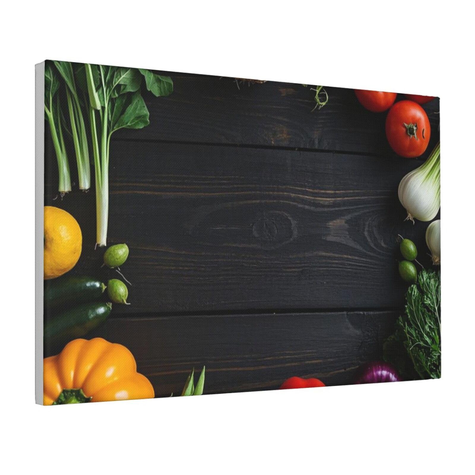 Framed Wall Art for Living Room Art Work, Various vegetable agriculture Picture Prints Modern Office Wall Paintings Poster Aesthetic Wall Decorations for Home Decor Ready To Hang 8"x12"