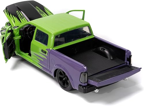 Miniatura 8 de Jada Marvel 1:24 Dodge Ram 1500 - Coche fundido a presión y figura increíble de Hulk de 2.75 pulgadas, juguetes para niños y adultos