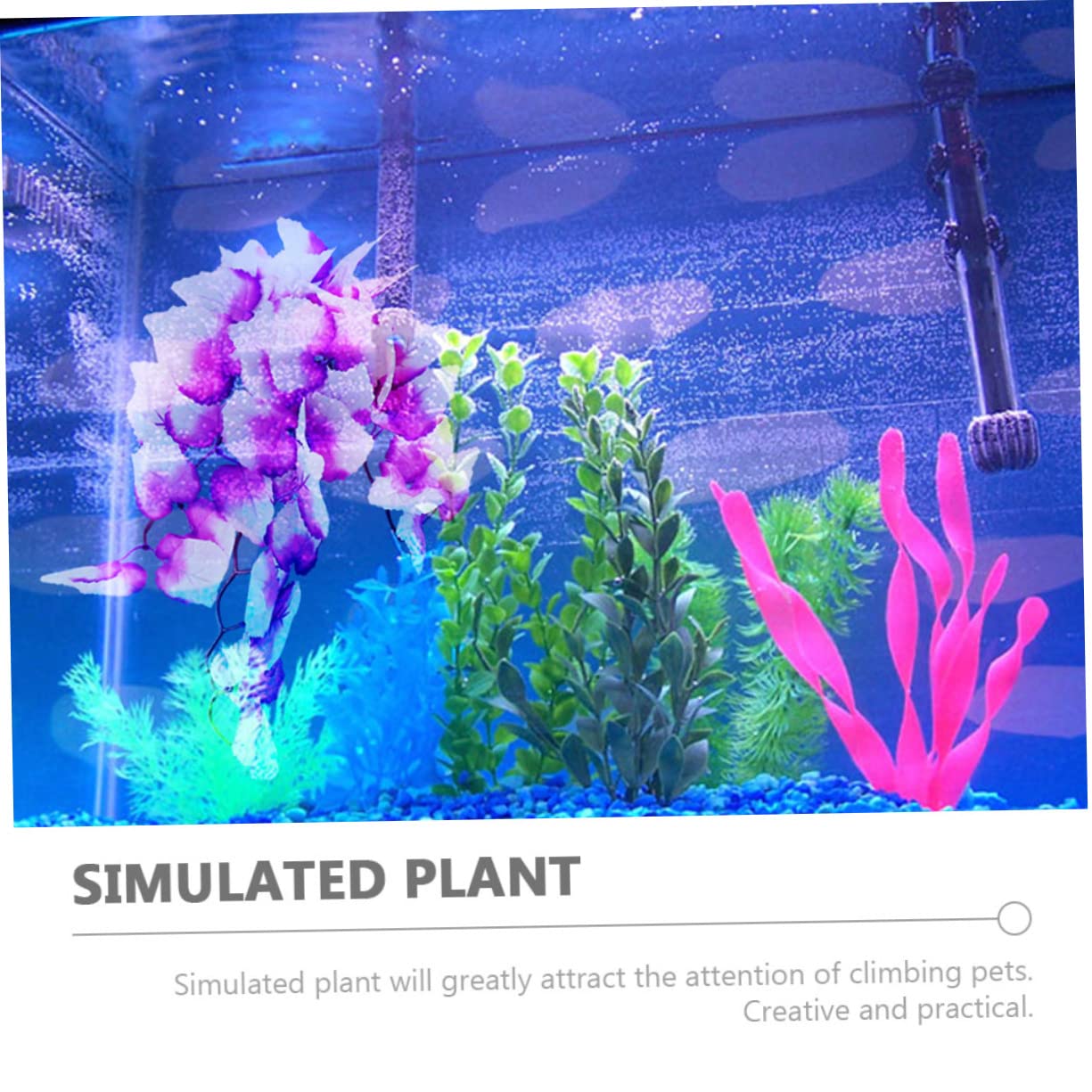 Didiseaon 10pezzi Piante Decorative Artificiali Per Terrario Di Accessori Per Rettili Resistente e Realistico Per Acquari e Gabbie Di Rettili