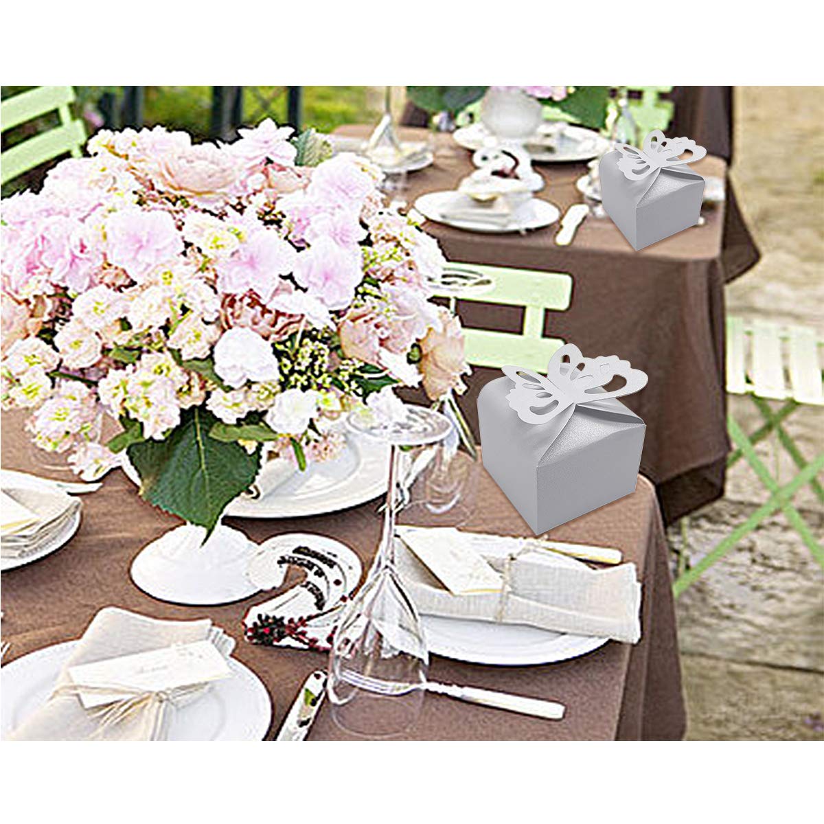 Nouveau Papillon Boîte à Bonbons Creux Papillon Ailes Mariage Bonbons Décoration