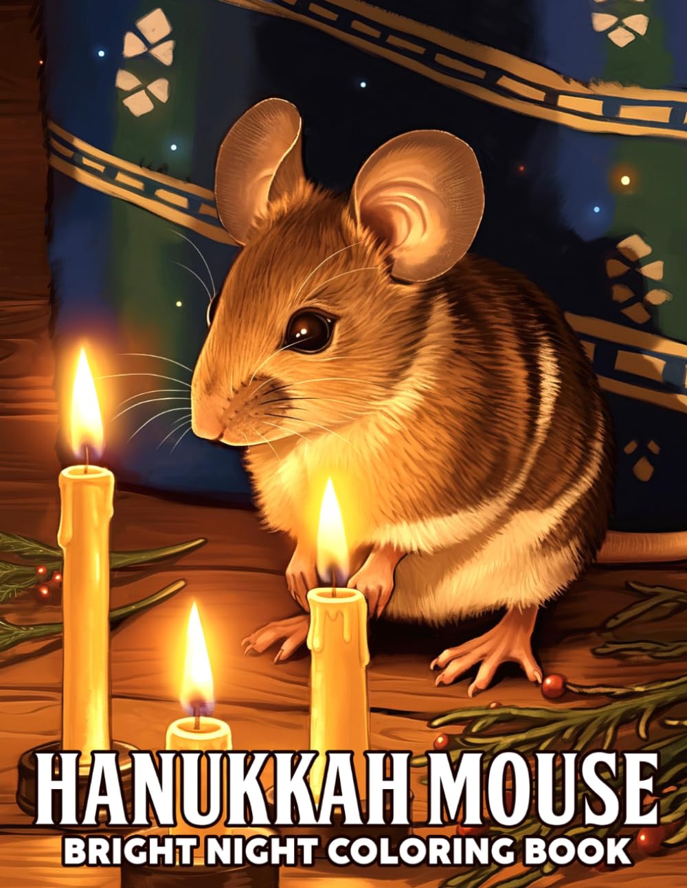 Hanukkah Mouse Coloring Book: Blessed Eid Crescent Moon Coloring Pages featuring Peaceful Islamic Family Traditions and Simple Ramadan Lifestyle Art for Everyone