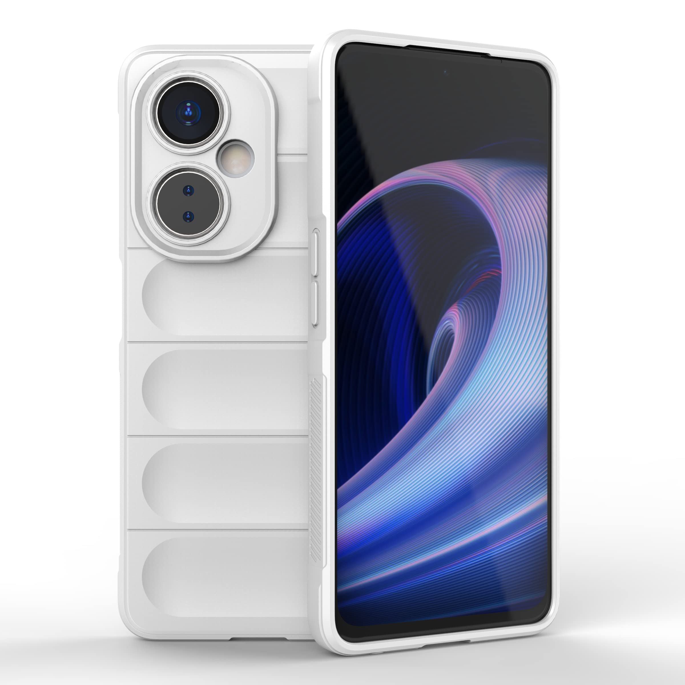 FTRONGRT Cover Morbida Per OnePlus Nord 3 - TPU Anticaduta Con Airbag Invisibili - Colore Viola - Protezione Antiurto - 2