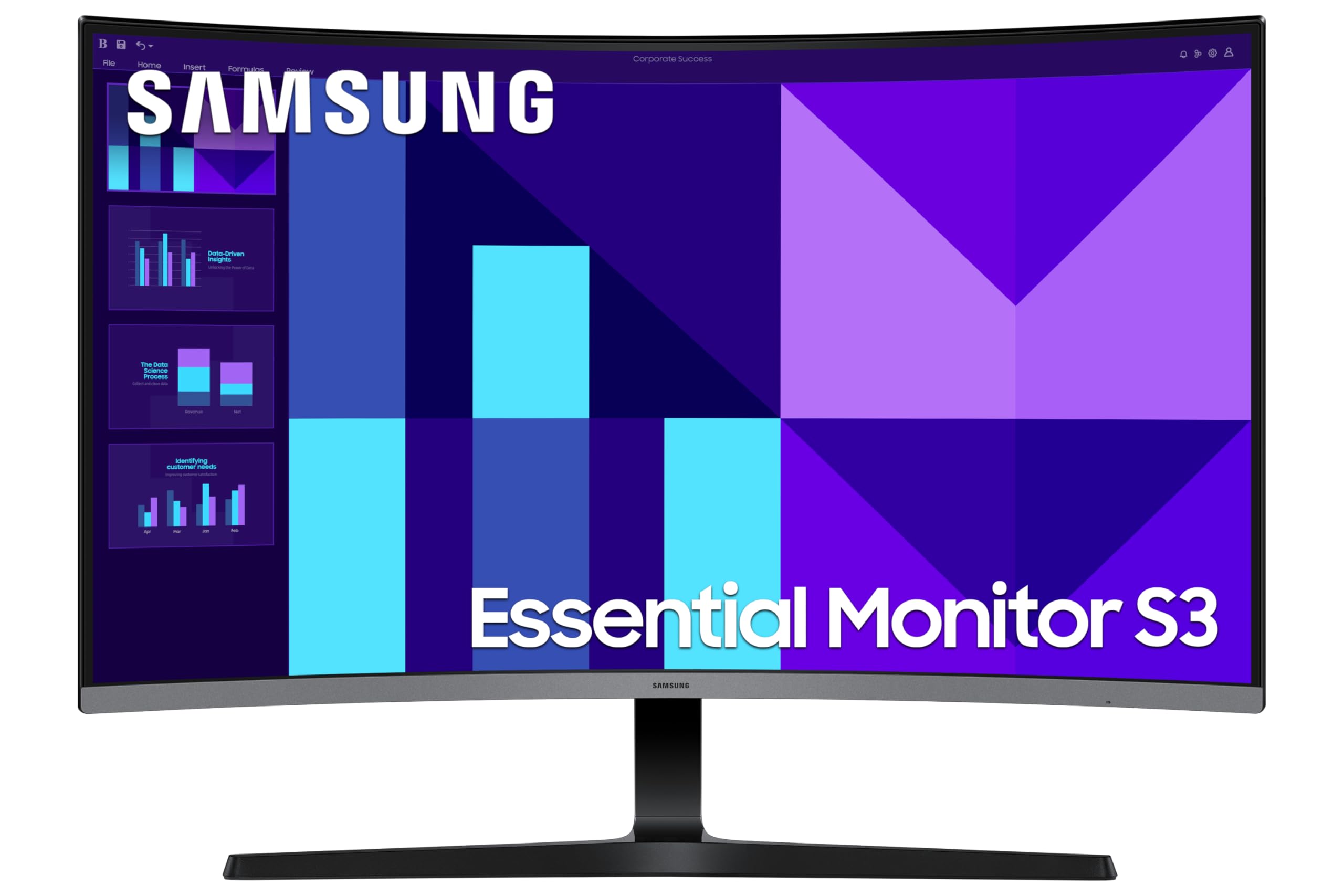 Monitor Profesional Curvo Samsung Essential S39GD S32D390GAU 32"/ Full HD/ Negro