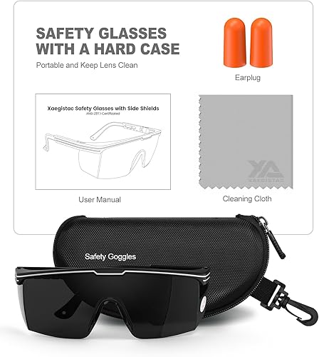 Miniatura 9 de xaegistac Anti-Fog Safety Glasses with Side Shields,UV400 Protective Eyewear,Impact Resistant Safety Goggles for Men Women