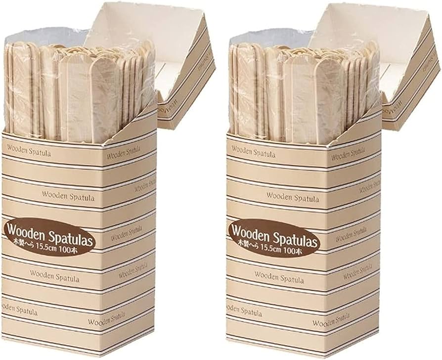 Amazon｜サンナップ 使い捨て スパチュラ ブラウン 100本入×2セット L