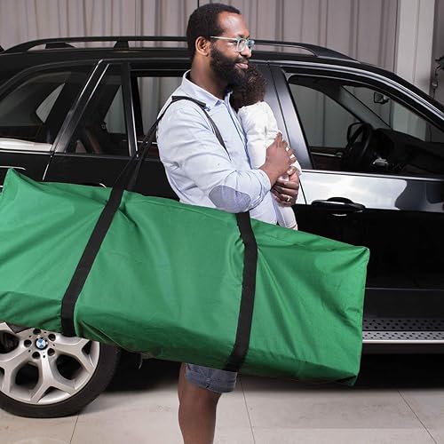 Miniatura 2 de INFANZIA Bolsa de almacenamiento para árbol de Navidad se adapta a árboles artificiales desmontados de hasta 75 pies contenedor duradero para árbol