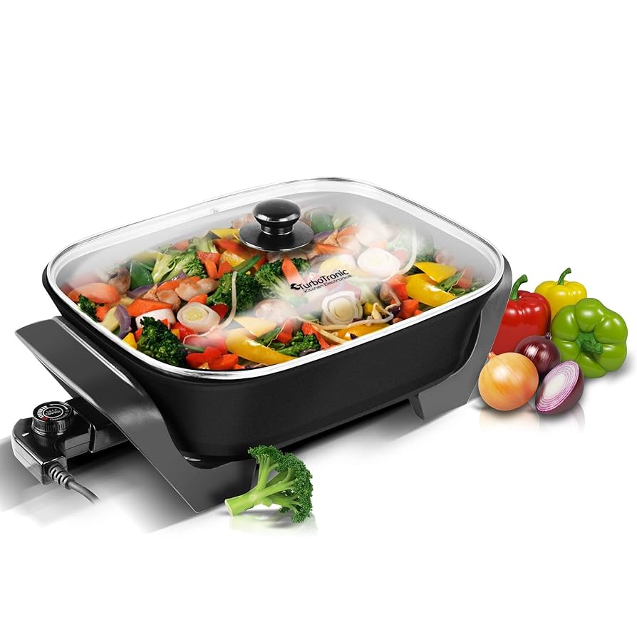 TurboTronic By Z-LINE Electric Pan, 40 x 30 x 9 cm, 1500 W