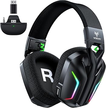 Auriculares Gaming WESEAR: Sonido 3D, Doble Conexión y Larga Duración