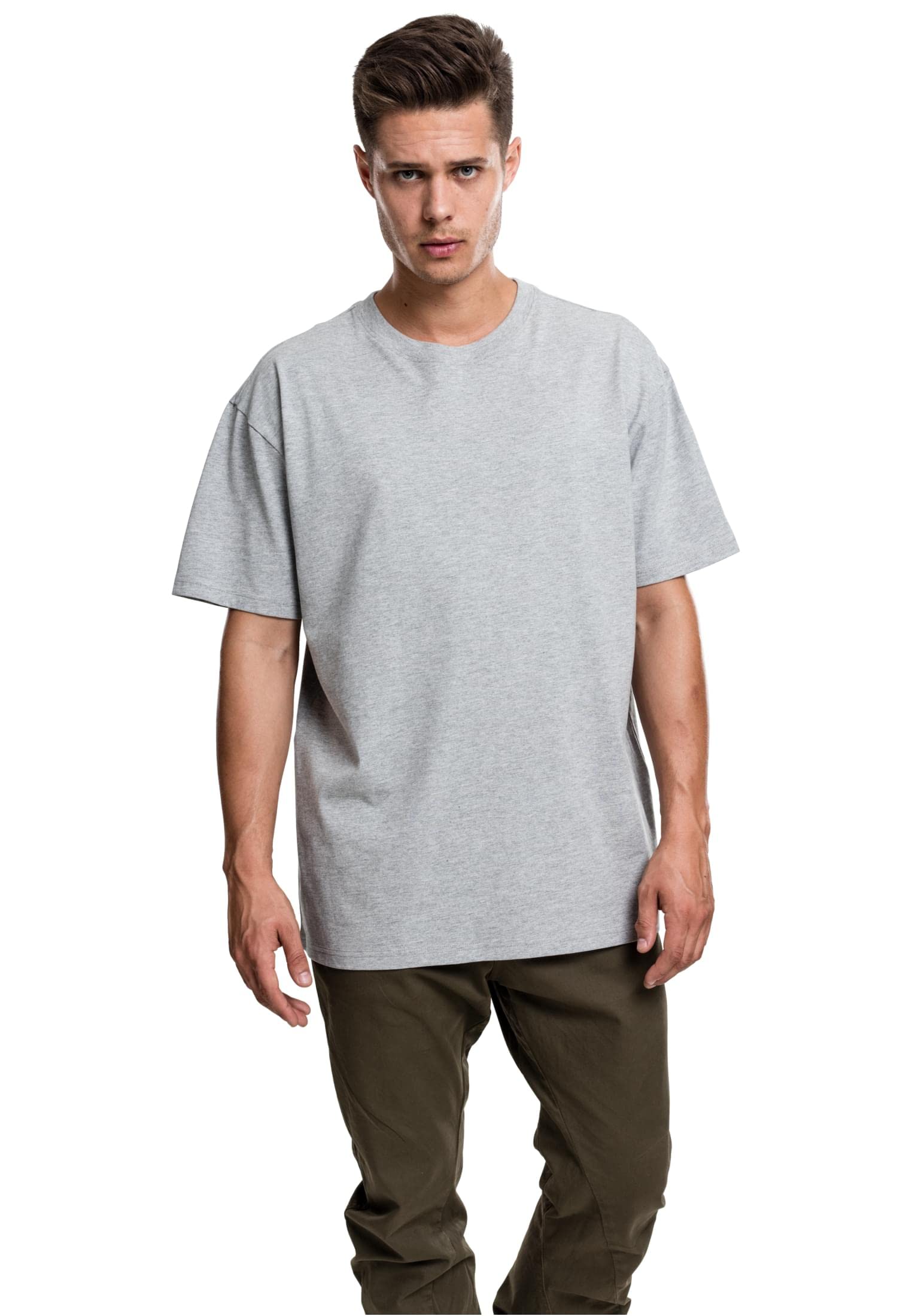 Men's Heavy Oversized Tee Wide Cut, Long Tee, Short Sleeves Shirt with Crew Neck, 100% Jersey Cotton (pack of 1)