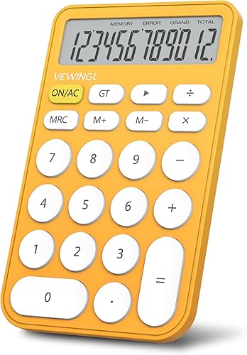 Miniatura 12 de Calculadora estándar de 12 dígitos, pantalla grande de escritorio de 6.2 x 4.2 pulgadas y botones, calculadora con pantalla LCD grande para oficina