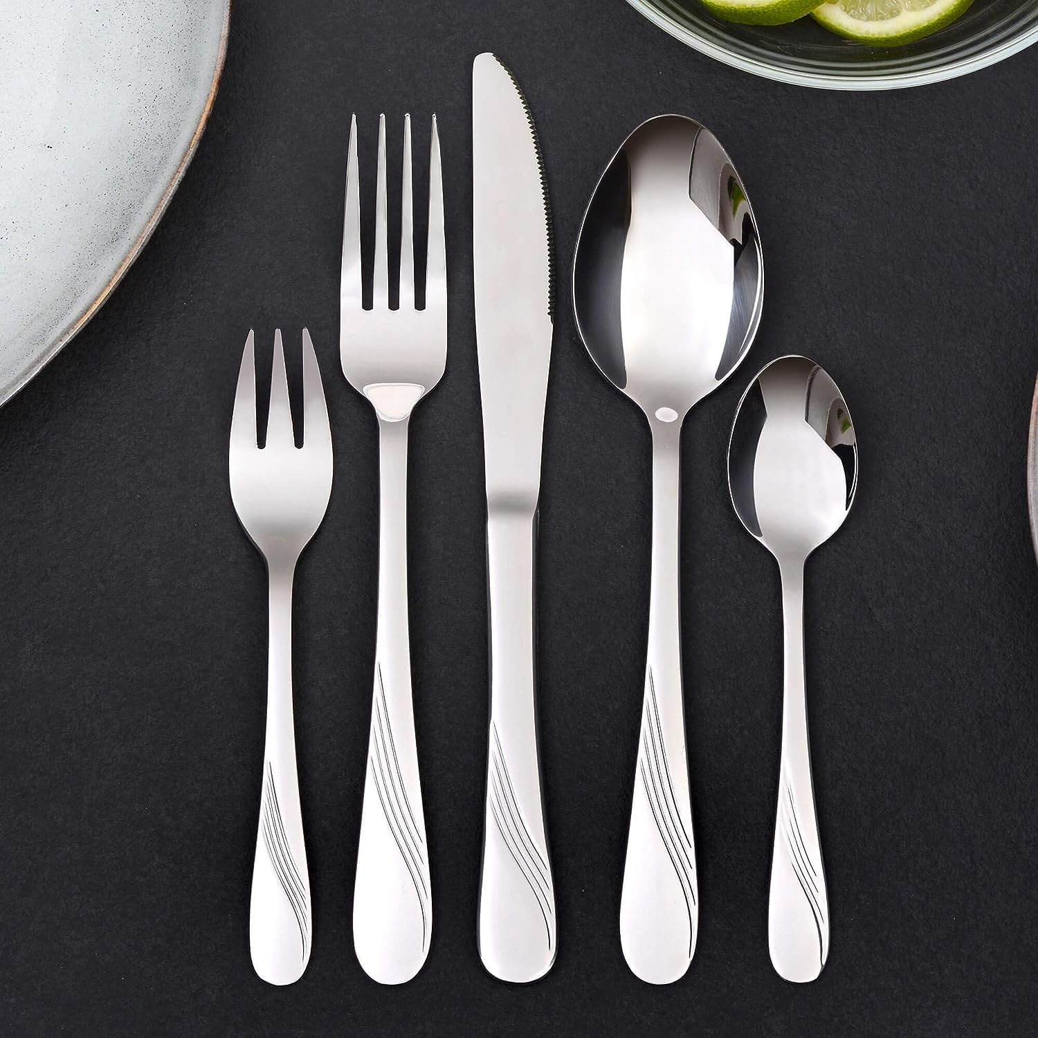 Lagostina Giada Set Servizio Posate Acciaio Inox 18/10 per 6 Persone