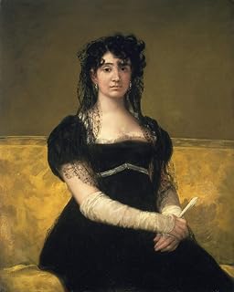 Get Custom Art - Francisco Goya, Portrait of Dona Antonia Zárate - Gallery Wrapped, Famous Paintings Wall Art Décor (24x30 inch)