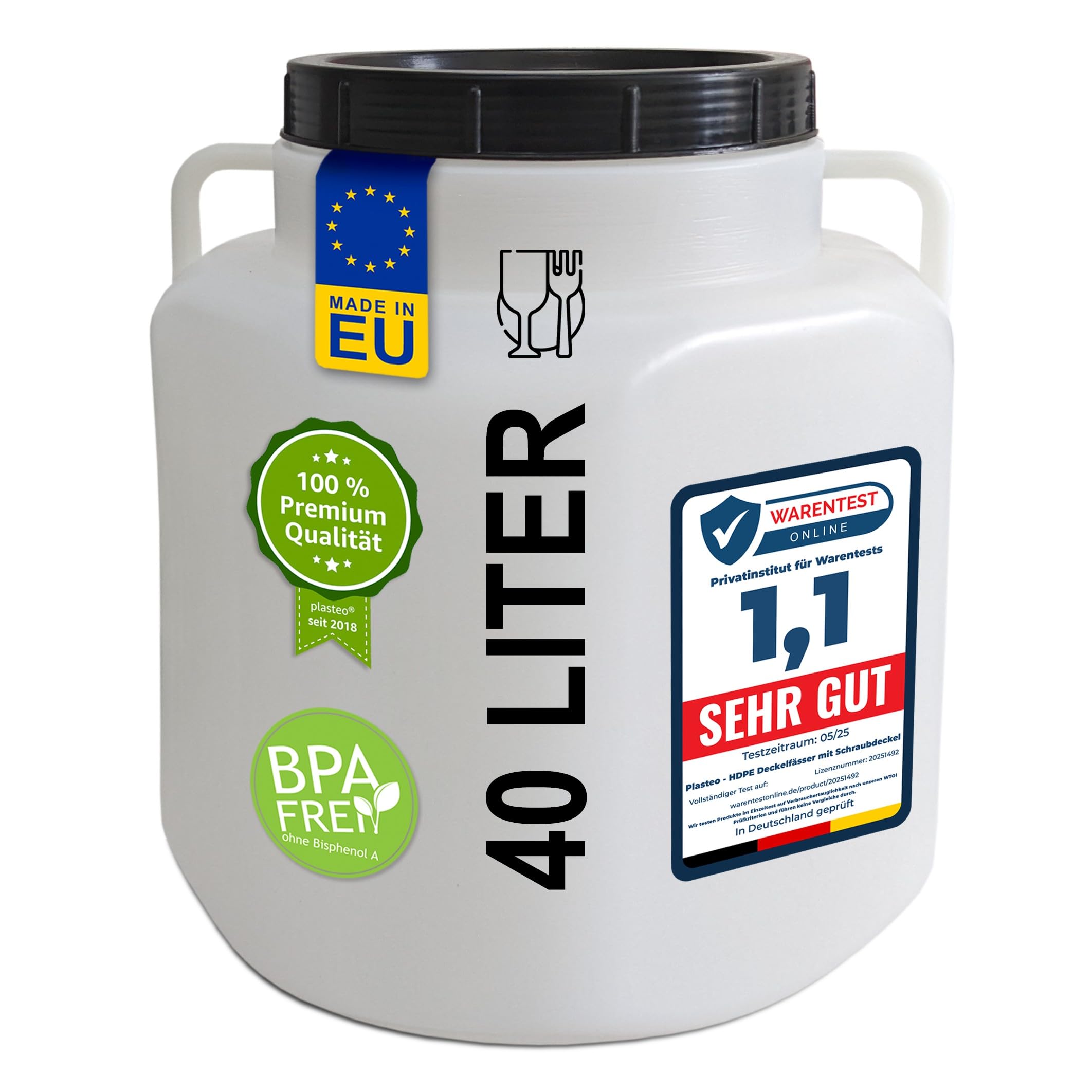 Nerthus Herétique à Nourriture, Transparent, 1.5 Litre