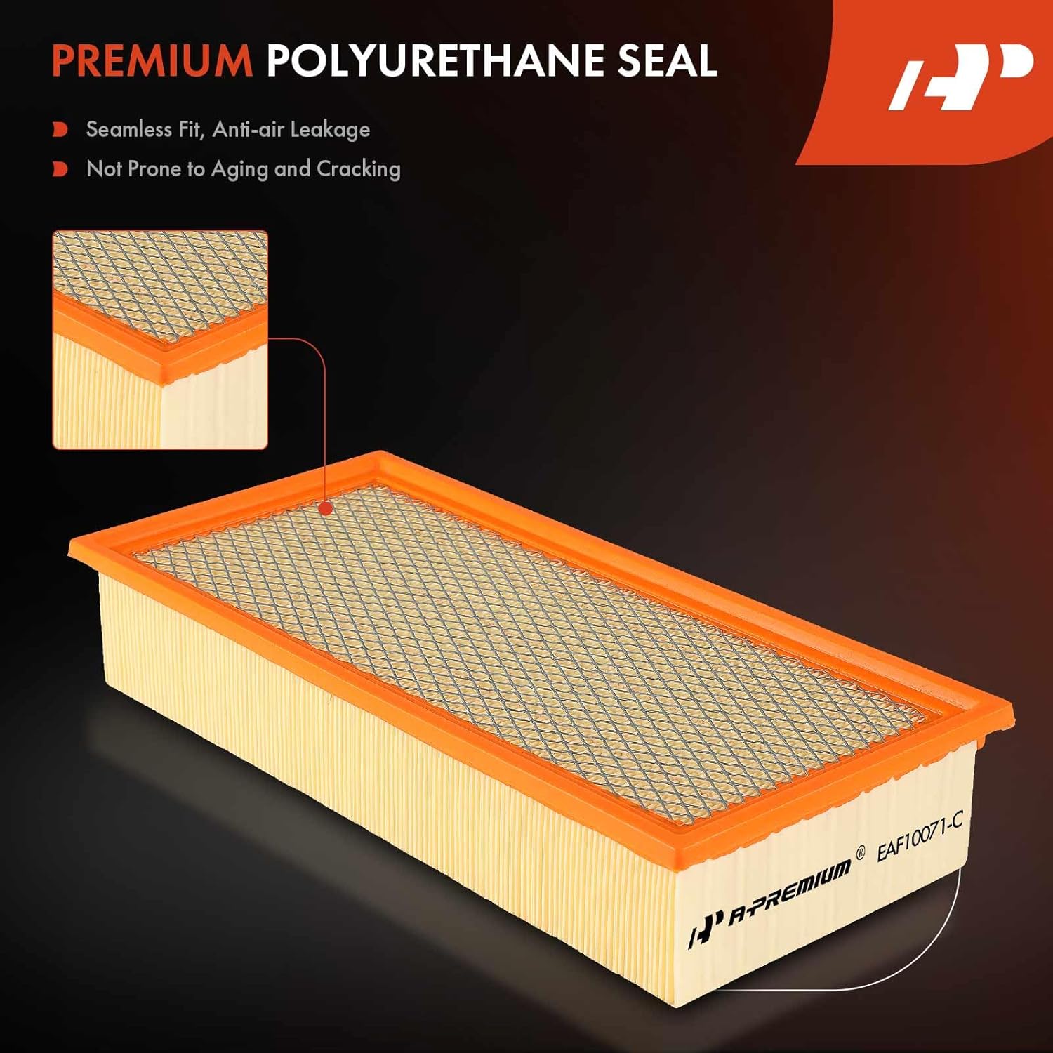 A-Premium Front Engine Air Filter Compatible with Ford F-250 Super Duty, F-350 Super Duty, F-450 Super Duty, F-550 Super Duty, F-53 Motorhome Chassis, F-59 Commercial Stripped Chassis, Transit