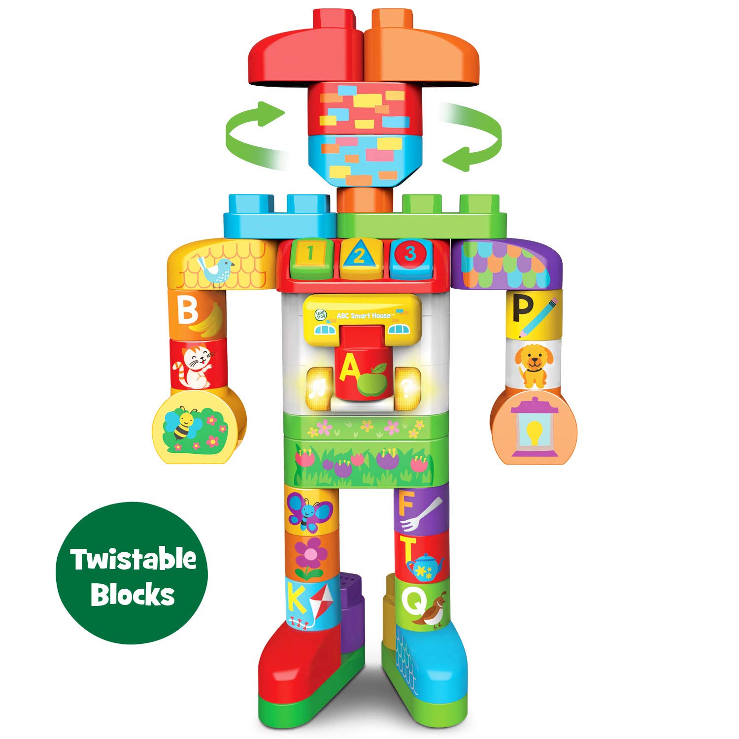 Leapfrog Leapbuilders Abc Smart House Interactive Learning Blocks